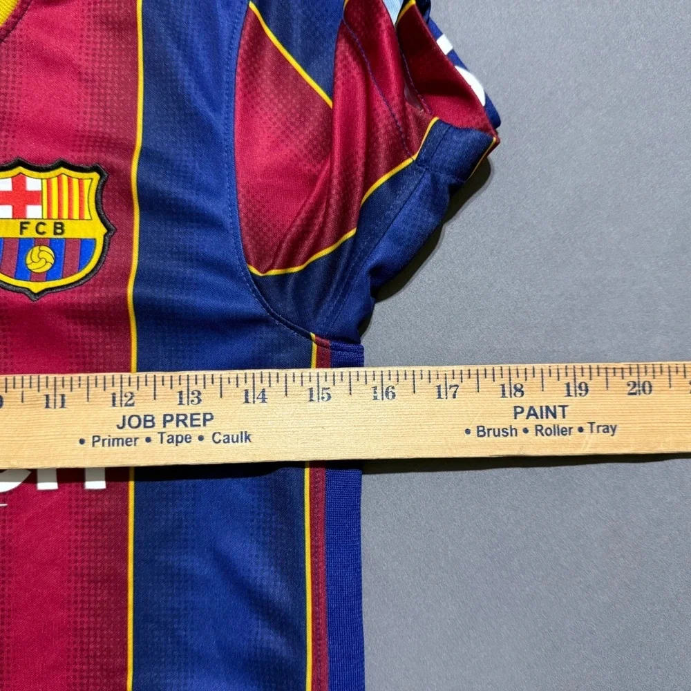 Nike FC Barcelona Soccer Jersey Kids Large Blue Red Striped Rakuten CD4500-456